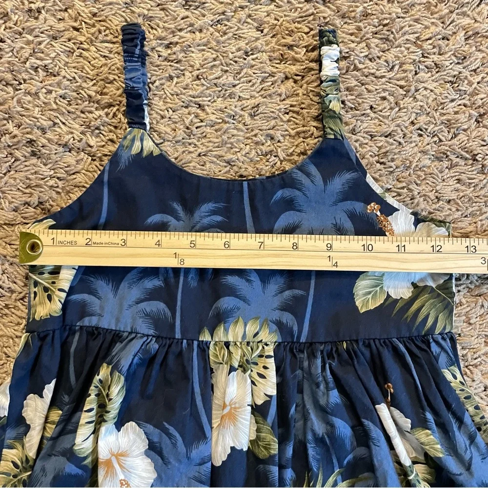 Pacific Legend Apparel Orchid Hawaiian Little Girl Dress Size 7/8 Made In Hawaii